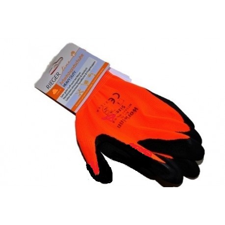 Rukavice prac Rieger vel 8/M oranžové - Úklidové a ochranné pomůcky Rukavice pracovní